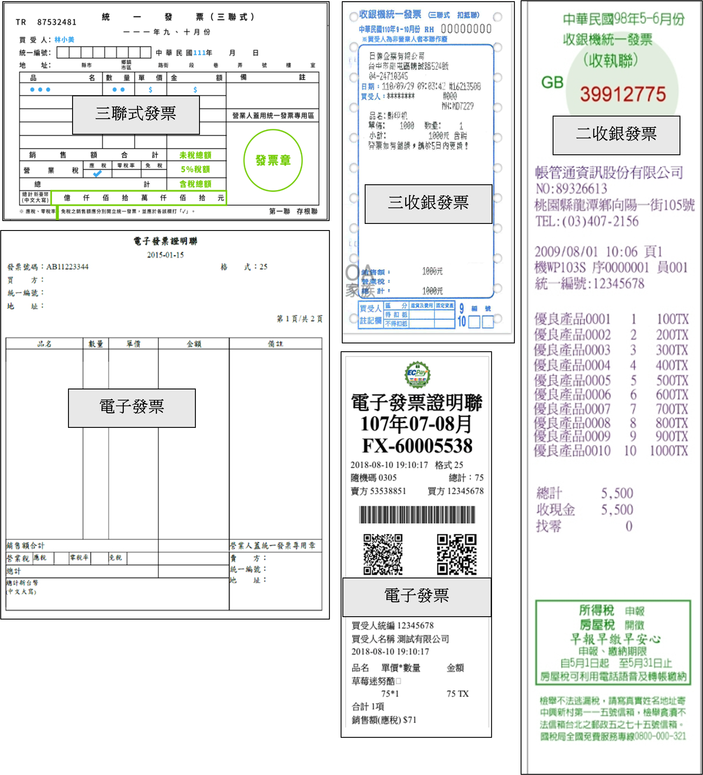 發票種類